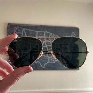 Ray-Ban - Brand New Dark Lenses Large Frame Aviators. No scratches.